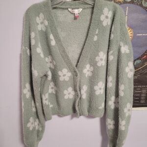 Women's floral cardigan